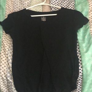 Basic black v-neck